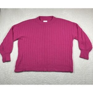 Aerie Women's Oversized Knit Sweater Small Pink Slouchy Cozy